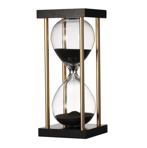 Κλεψύδρα διακοσμητική σε μεταλλική βάση 15 λεπτών - 7.49cm  x 7.49cm  x 17.5cm
