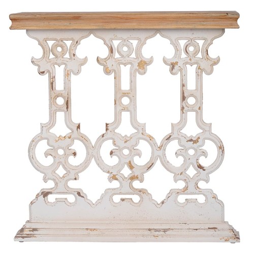 Κονσόλα ξύλινη με σκαλιστή βάση - 81cm  x 30cm  x 82cm