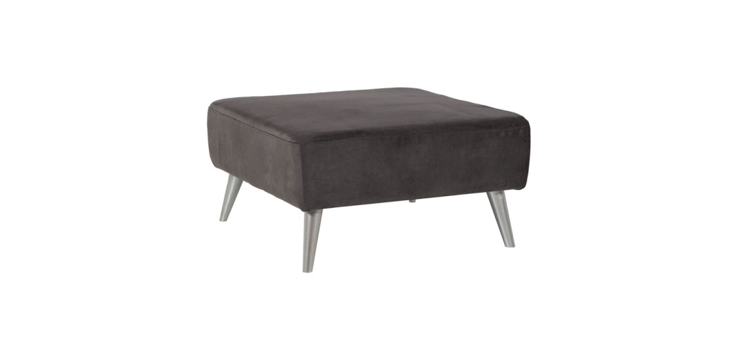 Σκαμπώ NIL 80x80x47 ύφασμα Iga 1008 και ξύλινα πόδια - 80cm  x 80cm  x 47cm