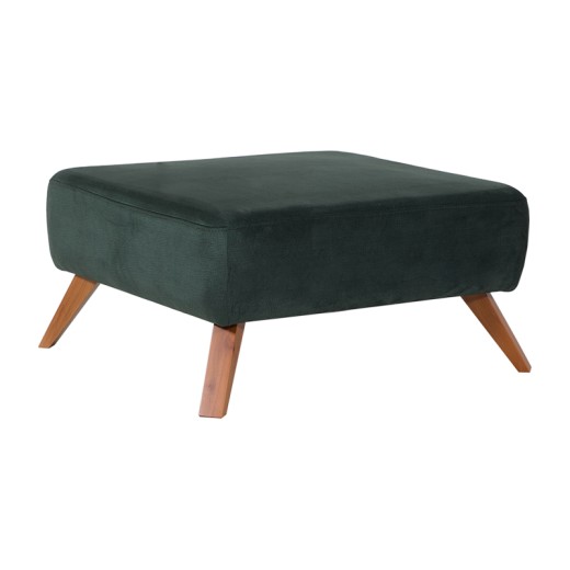 Σκαμπώ NIL 80x80x47 ύφασμα Koza 19 και ξύλινα πόδια - 80cm  x 80cm  x 47cm