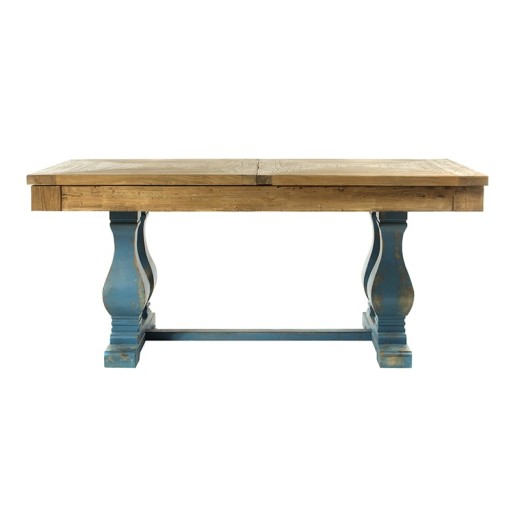 ARTEKKO Τραπέζι τραπεζαρίας ανοιγόμενο από ξύλο μασίφ (180x100x78)cm - 280cm  x 100cm  x 78cm