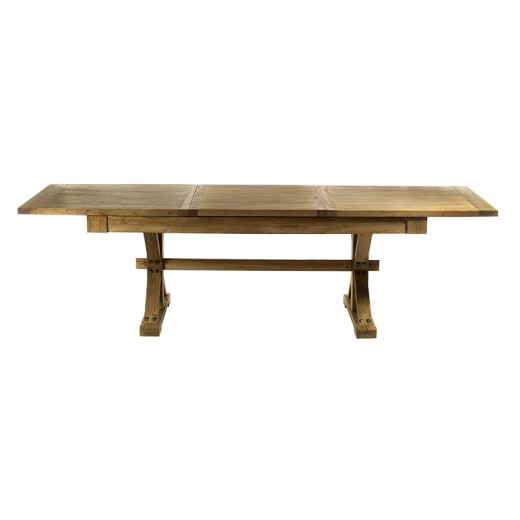 ARTEKKO Τραπέζι τραπεζαρίας ανοιγόμενο από ξύλο μασίφ (200x100x78)cm - 280cm  x 100cm  x 78cm