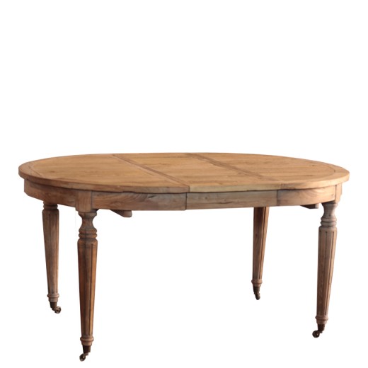 ARTEKKO Τραπέζι τραπεζαρίας ανοιγόμενο από ξύλο μασίφ (160x120x78)cm - 160cm  x 120cm  x 78cm