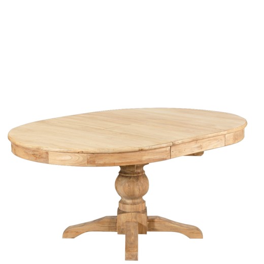 ARTEKKO Τραπέζι τραπεζαρίας ανοιγόμενο από ξύλο μασίφ (160x120x112)cm - 160cm  x 120cm  x 112cm