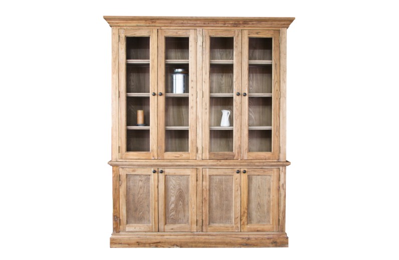 ARTEKKO Βιβλιοθήκη από ξύλο μασίφ (180x45x220)cm - 180cm  x 45cm  x 220cm