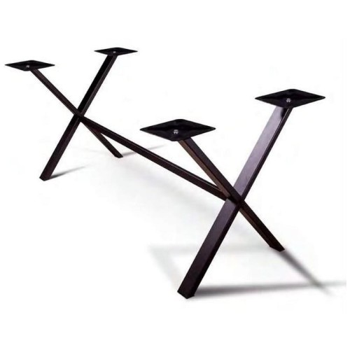 Artekko Achiad Βάση Τραπεζιού Μεταλλική Μαύρη (122x70x70)cm