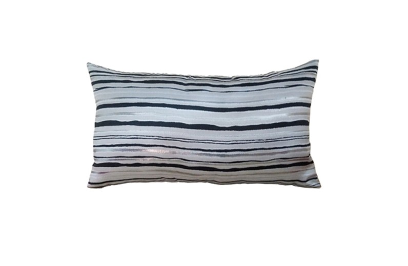Artekko Kuali Μαξιλάρι Άσπρο Μαύρο (36x64x14)cm - 36cm  x 64cm  x 14cm