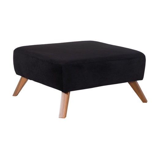 Σκαμπώ NIL 80x80x47 ύφασμα Iga 1019 και ξύλινα πόδια - 80cm  x 80cm  x 47cm