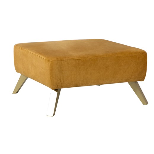 Σκαμπώ NIL 80x80x47 ύφασμα Iga 1014 και ξύλινα πόδια - 80cm  x 80cm  x 47cm