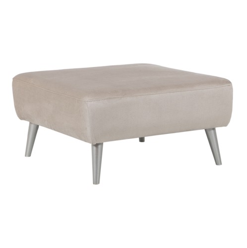 Σκαμπώ NIL 80x80x47 ύφασμα Iga 1018 και ξύλινα πόδια - 80cm  x 80cm  x 47cm