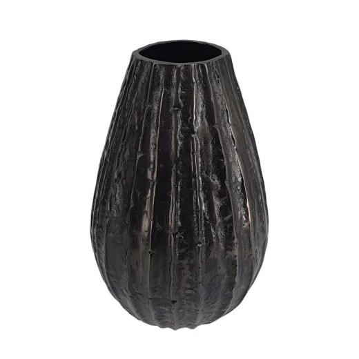 Artekko Διακοσμητικό Βάζο Ανθρακί (15.2x15.2x25)cm - 15.2cm  x 15.2cm  x 25cm