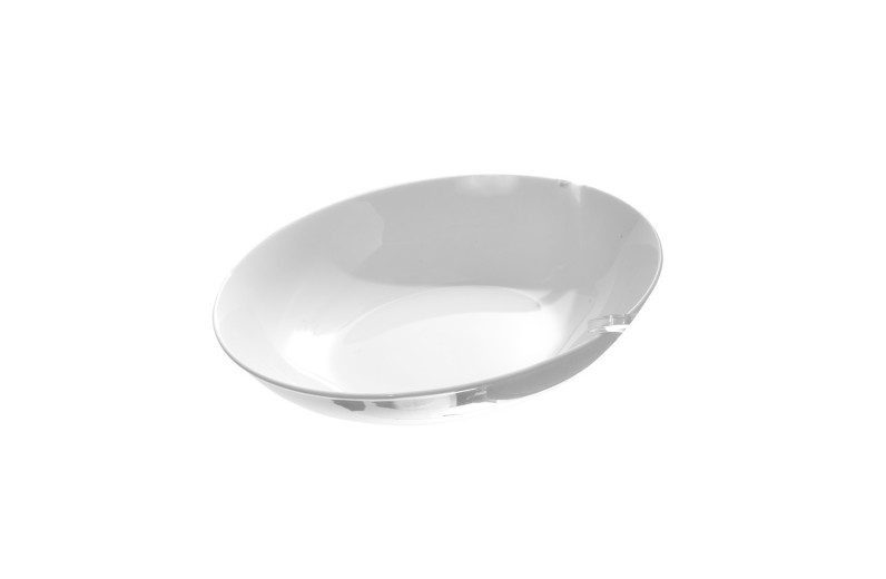 Πιάτο σούπας πορσελάνης λευκό - 20cm  x 20cm 