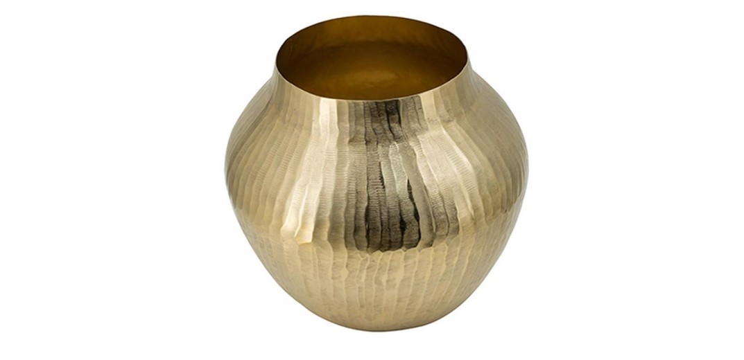 ARTEKKO Βάζο αλουμινίου χρυσό 