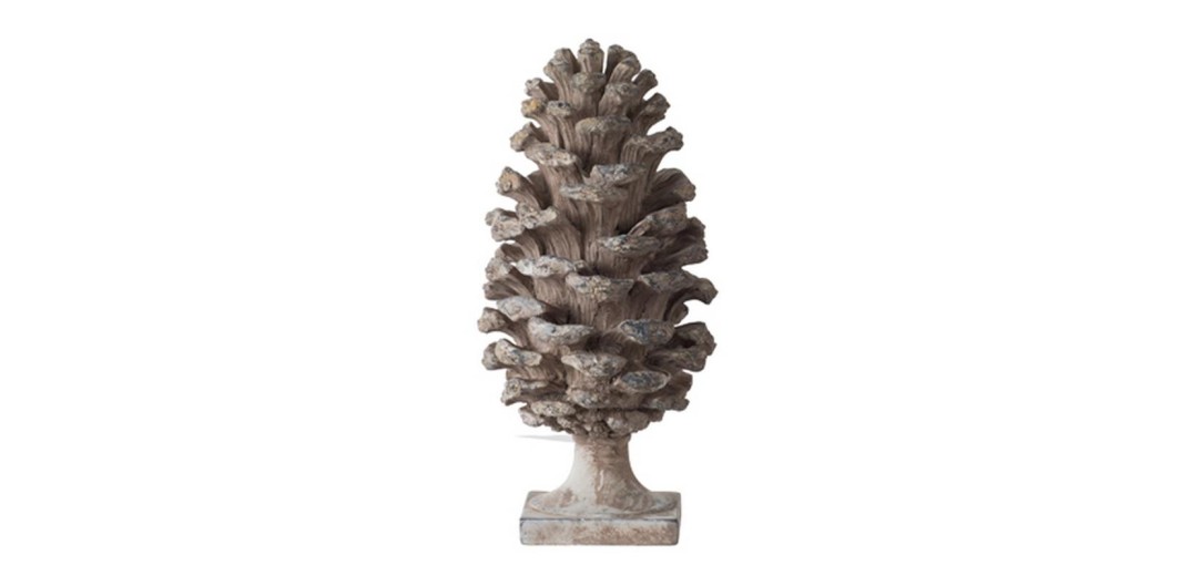 ARTEKKO Διακόσμηση Τραπεζιού Κουκουνάρι 11x11x14 - 18cm  x 18cm  x 36cm