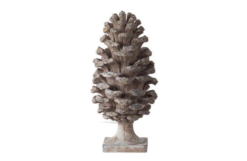 ARTEKKO Διακόσμηση Τραπεζιού Κουκουνάρι 11x11x14 - 18cm  x 18cm  x 36cm