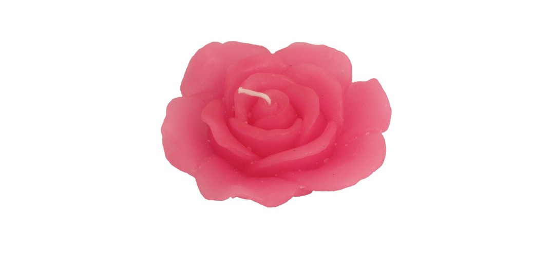 Artekko Candle Κερί σε Σχήμα Τριαντάφυλλου Ροζ