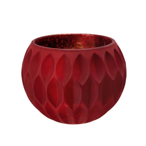 Artekko Μπώλ Κόκκινο/Χρυσό - 15cm  x 15cm  x 11cm