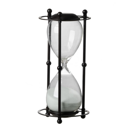 Artekko HourGlass Κλεψύδρα Διακοσμητική σε Μεταλλική Βάση (15,8x15,8x33)cm - 15.8cm  x 15.8cm  x 33cm
