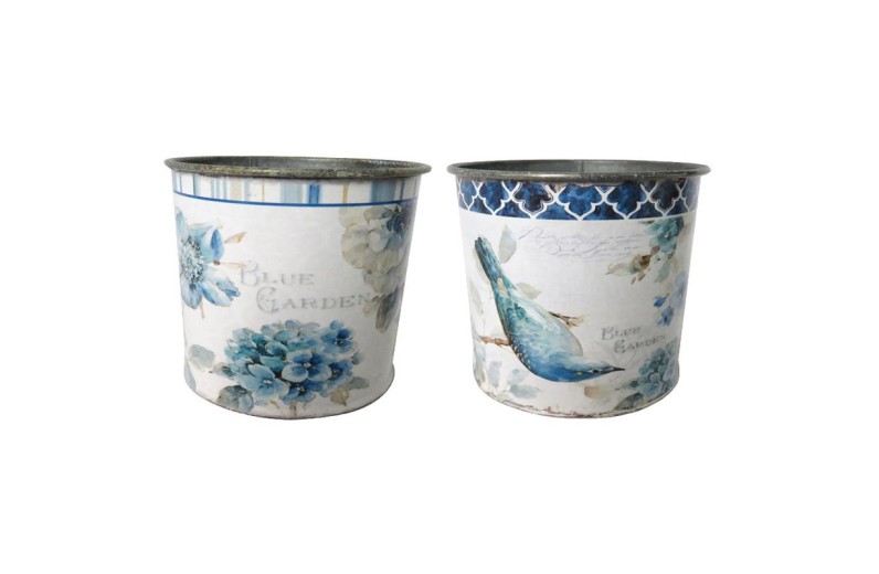 Artekko Γλάστρα Μεταλλική Διακοσμητική (9x9x10)cm - 9cm  x 9cm  x 10cm