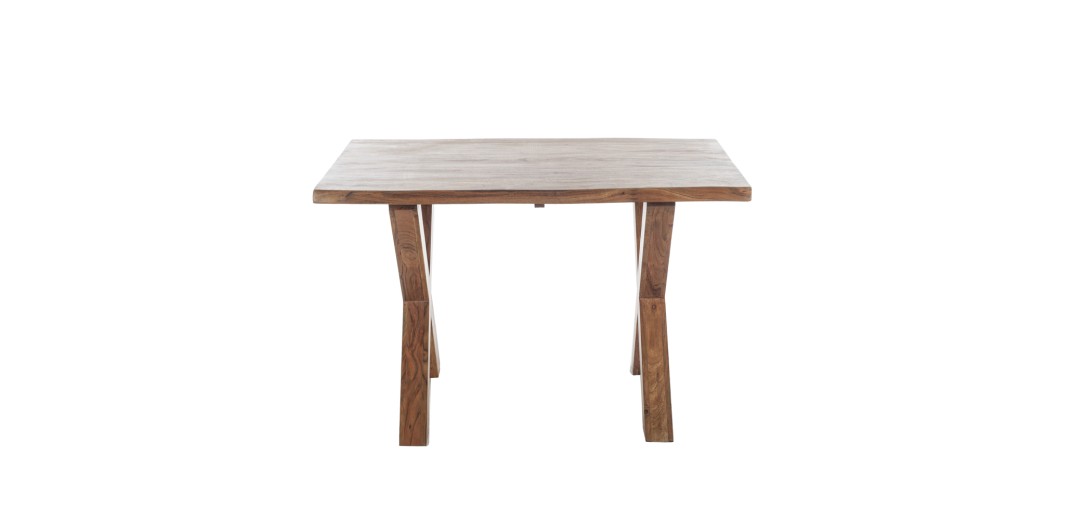 Artekko Pantheon Τραπεζαρία με Χ Πόδια Ξύλινη Μελί Απόχρωση (120x84x77)cm - 120cm  x 84cm  x 77cm