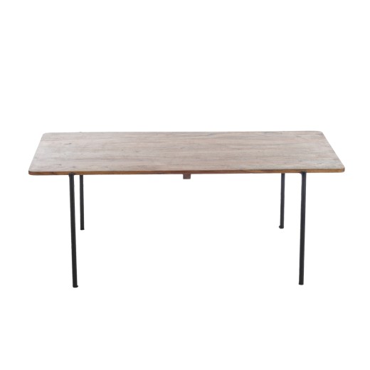 Artekko Ahri Τραπέζι Σαλονιού Ξύλο/Μέταλλο Μελί Απόχρωση (120x60x45)cm - 120cm  x 60cm  x 45cm