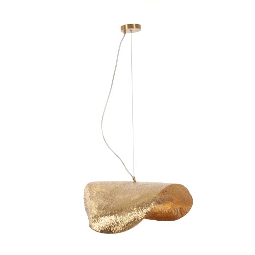 Artekko Pure Copper Φωτιστικό Οροφής Μονόφωτο (Ε27) από Καθαρό Χαλκό Χρυσαφί (68x38x25)cm - 68cm  x 38cm  x 25cm