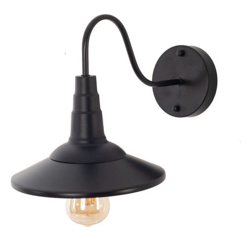 Artekko Aluminum Φωτιστικό Απλίκα Μονόφωτο (Ε27) Μαύρο με Καθρέφτη (29x29x46)cm - 29cm  x 29cm  x 46cm
