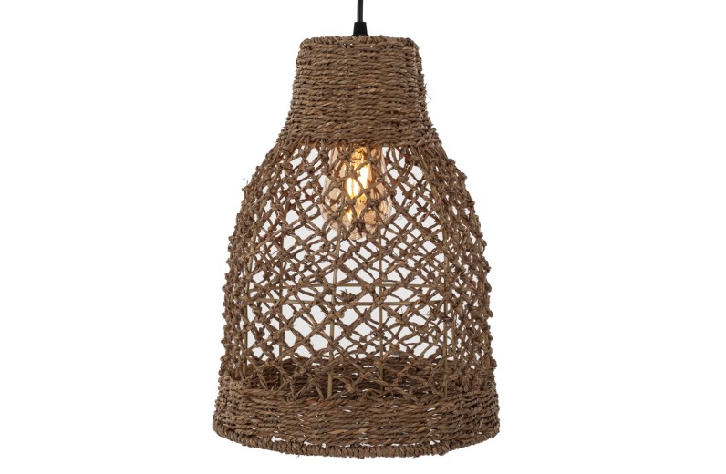 Artekko Bamboo Φωτιστικό Οροφής Μονόφωτο (Ε27) Φυσική Απόχρωση (36x36x40)cm - 36cm  x 36cm  x 40cm