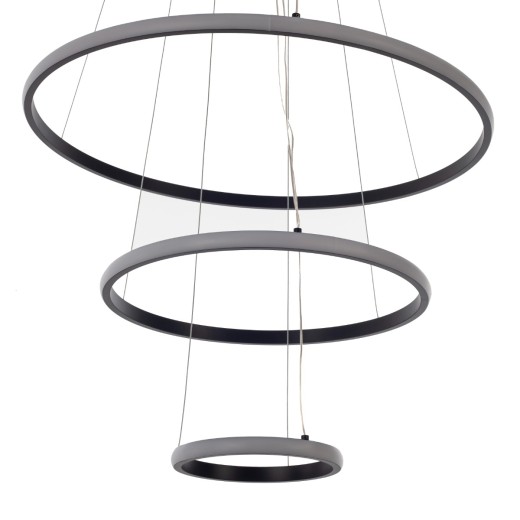Artekko Aluminum Φωτιστικό Οροφής LED Μαύρο (70x70x50)cm 20w 3000K - 70cm  x 70cm  x 50cm