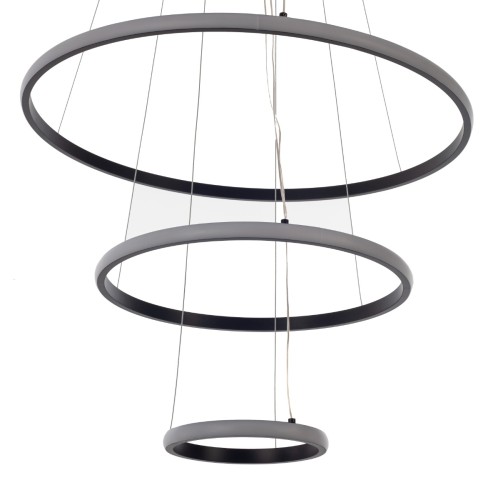 Artekko Aluminum Φωτιστικό Οροφής LED Μαύρο (70x70x50)cm 20w 3000K - 70cm  x 70cm  x 50cm