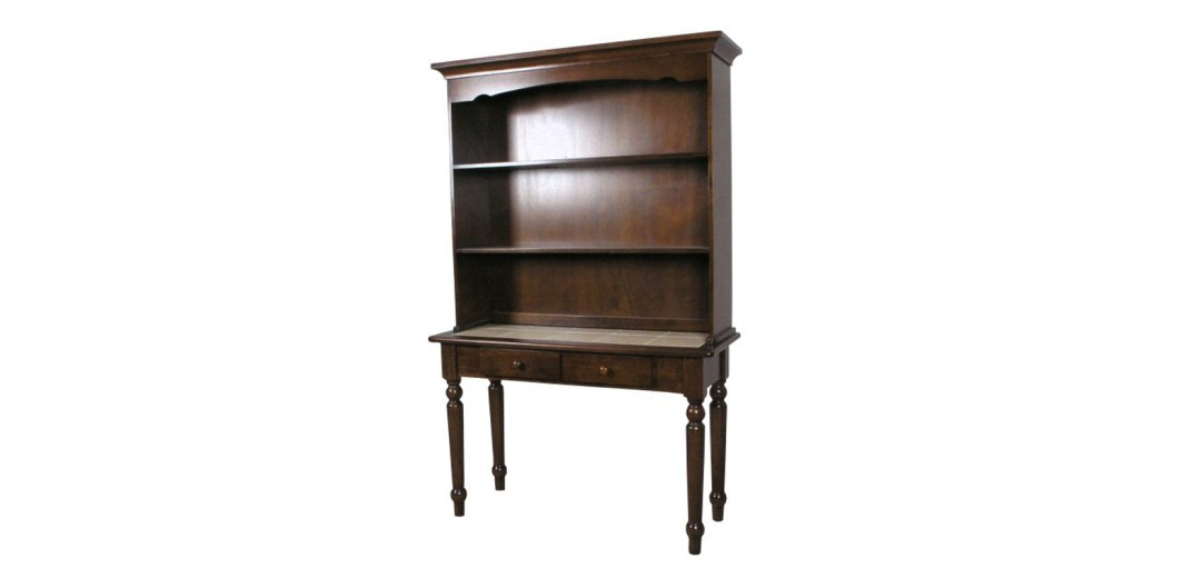 Artekko Theor Πιατοθήκη με Πλακάκι Ξύλινη Καφέ (105x45x180)cm - 105cm  x 45cm  x 180cm