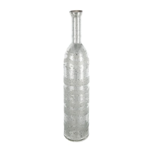 Artekko Silver Διακοσμητικό Βάζο Αντικέ Γυαλί Ασημί (13.3x13.3x63.5)cm - 13.3cm  x 13.3cm  x 63.5cm