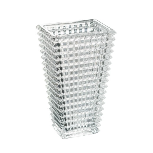 Artekko Glassy Διακοσμητικό Βάζο Γυαλί Διάφανο (16,5x12x28)cm - 16.5cm  x 12cm  x 28cm