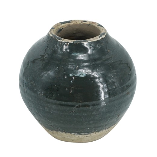 Artekko Antique Βάζο από Τερακότα Πράσινο (20.5x20.5x19)cm - 20.5cm  x 20.5cm  x 19cm