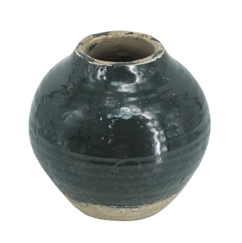 Artekko Antique Βάζο από Τερακότα Πράσινο (20.5x20.5x19)cm - 20.5cm  x 20.5cm  x 19cm