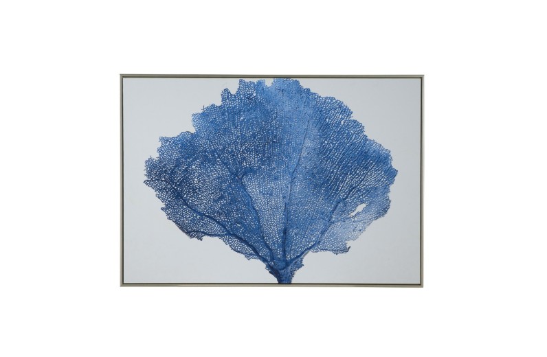 Artekko Mahana Coral Πίνακας Καμβάς με Κορνίζα Ξύλο/Καμβάς Μπλε (100x3.5x70)cm - 100cm  x 3.5cm  x 70cm