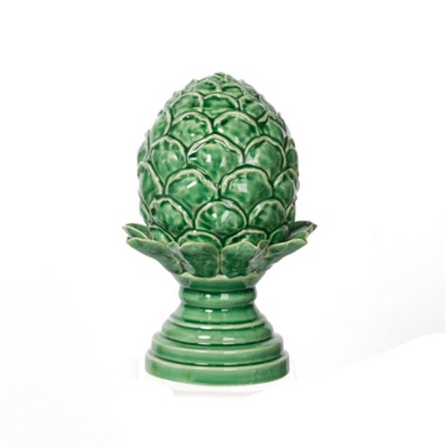 Artekko Artichoke Αγκινάρα Διακοσμητική Κεραμική Πράσινη (15.5x15.5x24)cm - 15.5cm  x 15.5cm  x 24cm
