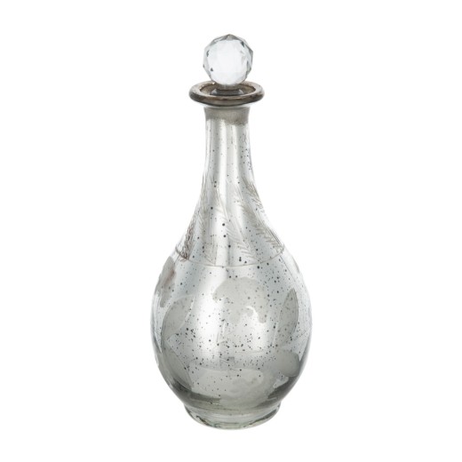 Artekko Silver Διακοσμητική Καράφα/Βάζο Αντικέ Γυαλί Ασημί (12.5x12.5x30.5)cm - 12.5cm  x 12.5cm  x 30.5cm