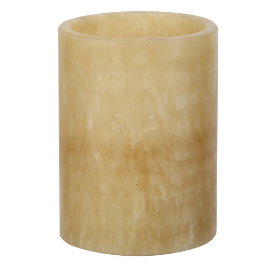 Artekko Marble Κερί Led με Μάρμαρο και Κερί Παραφίνης Εκρού (9.1x9.1x12.2)cm - 9.14cm  x 9.14cm  x 12.19cm