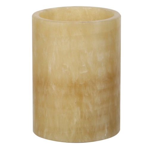 Artekko Marble Κερί Led με Μάρμαρο και Κερί Παραφίνης Εκρού (9.1x9.1x12.2)cm - 9.14cm  x 9.14cm  x 12.19cm