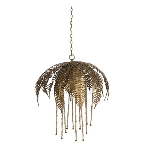 Artekko Palm Φωτιστικό Οροφής Μεταλλικό Χρυσό (56x56x48)cm - 56cm  x 56cm  x 48cm