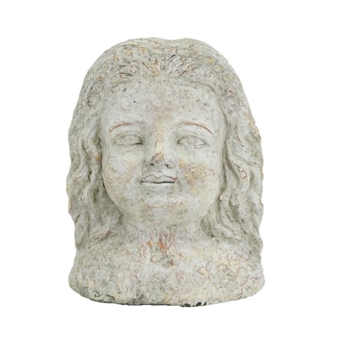 Artekko Cement Διακοσμητική Γυναικεία Φιγούρα από Τσιμέντο Γκρι (15x13.5x20)cm - 15cm  x 13.5cm  x 20cm