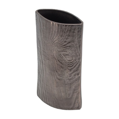 Artekko Zebra Διακοσμητικό Βάζο Μέταλλο Γκρι (15.5x6.5x25)cm - 15.5cm  x 6.5cm  x 25cm