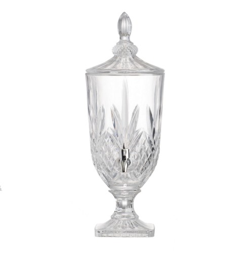 Artekko Lidded Διακοσμητικό Δοχείο Κανάτα Γυαλί Διάφανο (17x17x48)cm - 17cm  x 17cm  x 48cm