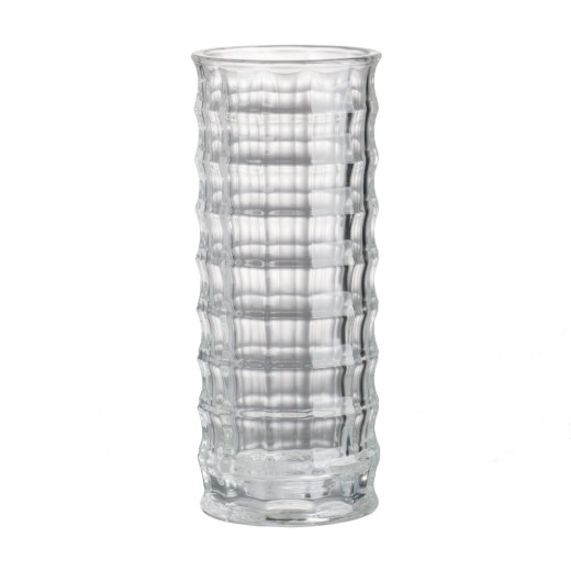 Artekko Urn Διακοσμητικό Βάζο Γυάλινο Διάφανο (10x10x25)cm - 10cm  x 10cm  x 25cm