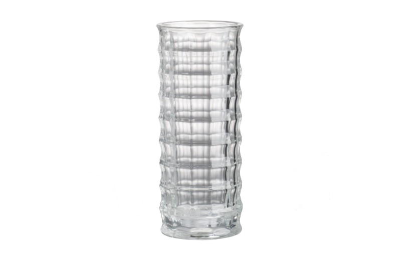 Artekko Urn Διακοσμητικό Βάζο Γυάλινο Διάφανο (10x10x25)cm - 10cm  x 10cm  x 25cm