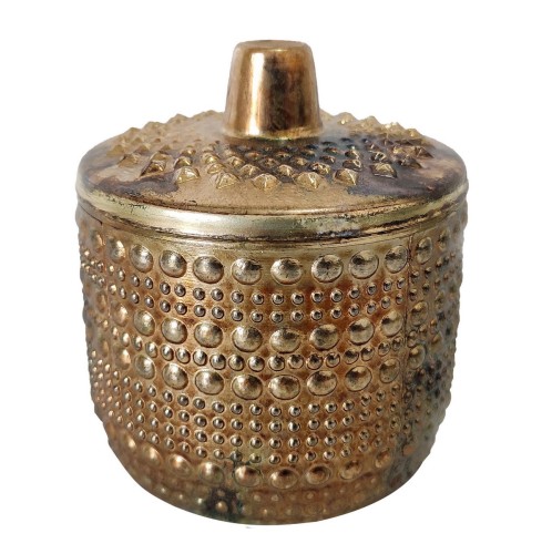 Artekko Soy Κερί Σόγιας σε Γυάλινο Δοχείο Χρυσό (7.6x7.6x8.9)cm - 7.6cm  x 7.6cm  x 8.9cm