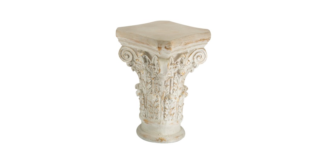 Artekko Pedestal Διακοσμητική Ανθοστήλη Βάθρο από Μαγνήσιο Μπεζ (41x41x62)cm - 41cm  x 41cm  x 62cm