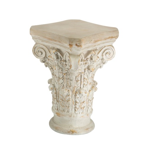Artekko Pedestal Διακοσμητική Ανθοστήλη Βάθρο από Μαγνήσιο Μπεζ (41x41x62)cm - 41cm  x 41cm  x 62cm