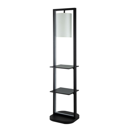 Artekko Shelf Φωτιστικό Επιδαπέδιο Ραφιέρα Μέταλλο Μαύρο (42.5x43.5x188.5)cm - 42.5cm  x 43.5cm  x 188.5cm